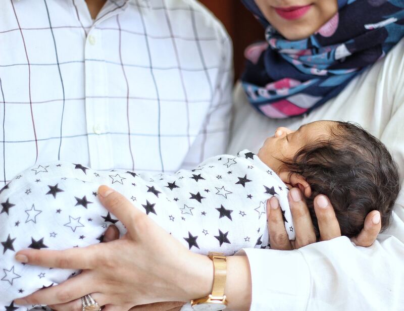 Baby in star wrap