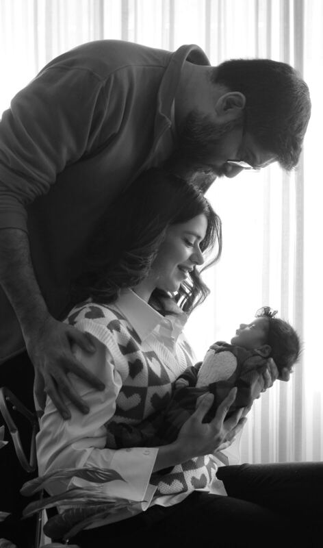 Dad and baby