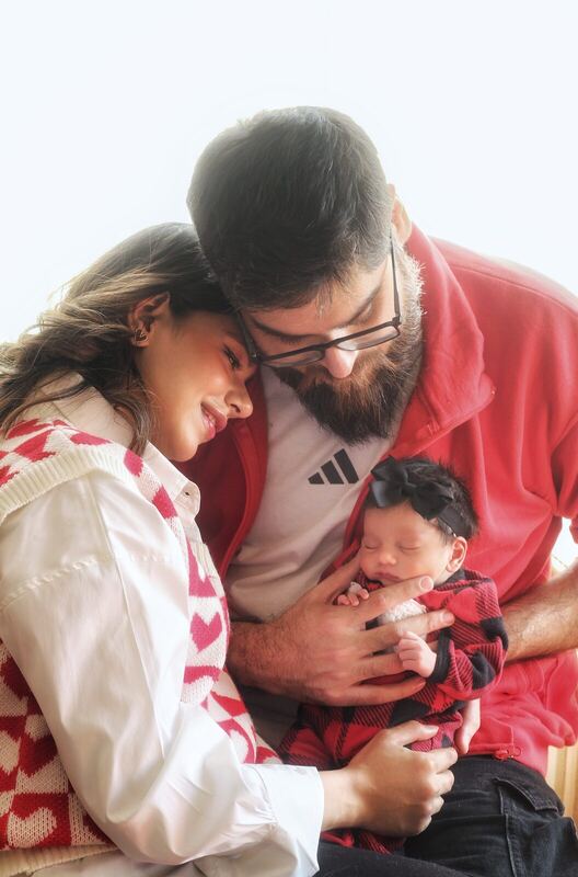 Family with baby